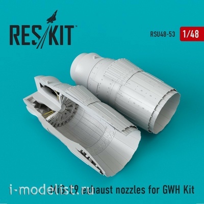 RSU48-0053 Reskit 1/48 Выхлопные сопла для MiGG-29 (GWH)