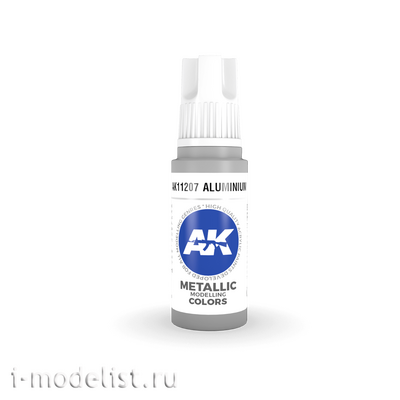AK11207 AK Interactive Краска акриловая 3rd Generation алюминий, 17 мл