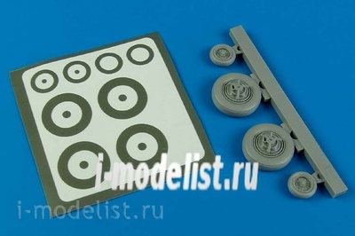 4589 Aires 1/48 Набор дополнений F-100 Super Sabre wheels & paint masks