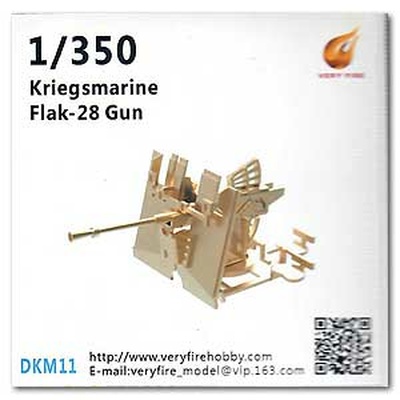 DKM11 Very Fire 1/350 Пушка Flak-28 Кригсмарине (8 шт)