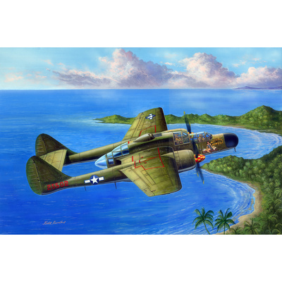81730 HobbyBoss 1/48 Американский тяжелый ночной истребитель P-61A Black Widow