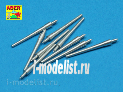 350 L-18 Aber 1/350 Set of 9 pcs 203 mm barrels for Usn ships : San Francisco, Tuscaloosa type