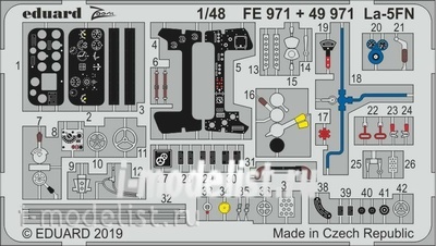 FE971 Eduard 1/48 Фототравление для Ла-5ФН