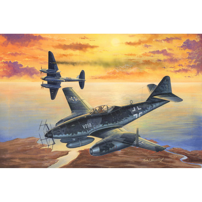 80374 HobbyBoss 1/48 Самолет Messerschmitt Me-262 A-1A/U2(V056)