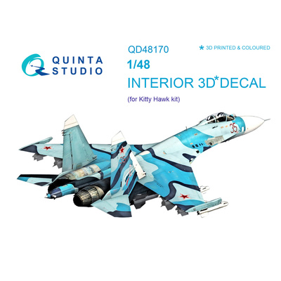 QD48170 Quinta Studio 1/48 3D Декаль интерьера кабины С-27 (для модели KittyHawk)