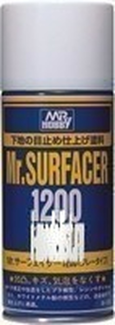 B-515 Gunze Sangyo Грунтовка-спрей Mr. Surfacer 1200. Объем: 170 мл.
