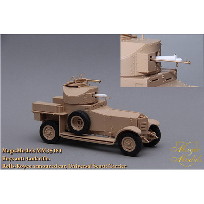 MM35181 Magic Models 1/35 Boys anti-tank rifle. Rolls-Royce armoures car (Meng), Universal Scout Carrier