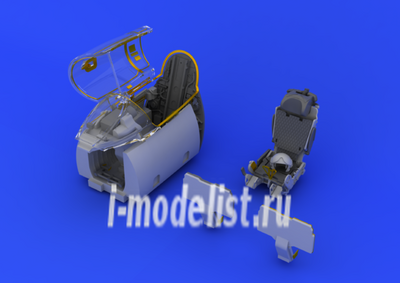 648185 Eduard 1/48 MiGG-21PFM interior – grey