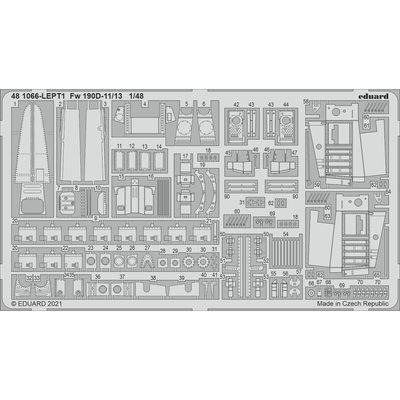 481066 Eduard 1/48 Фототравление для Fw 190D-11/13