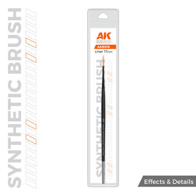 AKB018 AK Interactive Синтетическая кисть - Лайнер 17 мм / AK SYNTHETIC BRUSH – LINER 17mm