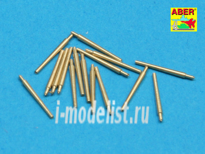 RE-350 L34 Aber 1/350 Set of 16 pcs 102 mm Qf Mk.V barrels for Royal Navy ships
