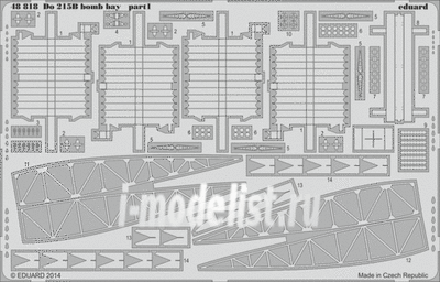 48818 Eduard photo etched parts 1/48 Do 215B bomb bay