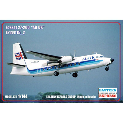 144115-2 Восточный Экспресс 1/144 Пассажирский самолет Fokker F-27-200 Air UK