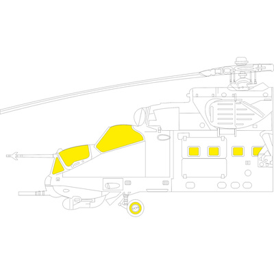 EX843 Eduard 1/48 Маска для Mu-24Д TFace
