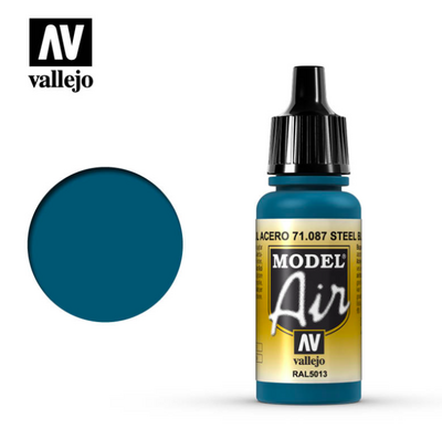 71087 Vallejo Краска акриловая `Model Air` Стальной синий / Steel Blue