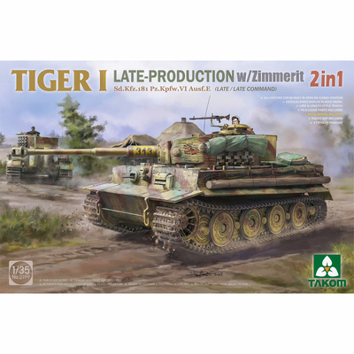 2199 Takom 1/35 Немецкий тяжёлый танк Sd.Kfz. 181 Pz. Kpfw VI Ausf.E Tiger I (поздний) с Zimmerit