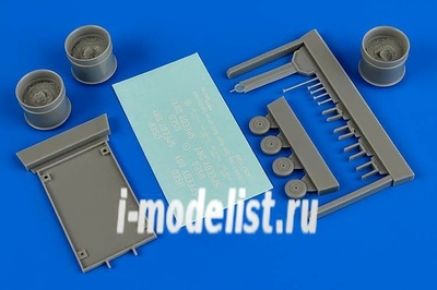 480 149 Aires 1/48 Набор дополнений US NAVY Utility trailer wagon 36x60 inch with spill absorbents