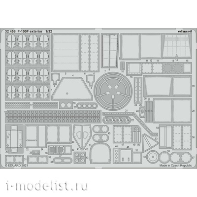 32458 1/32 Eduard photo etched parts for the F-100F exterior