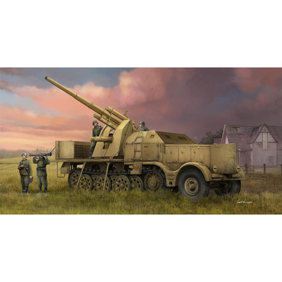 09577 Трубач 1/35 Schwerer Zugkraftwagen 18 t с зенитной установкой 8,8 см