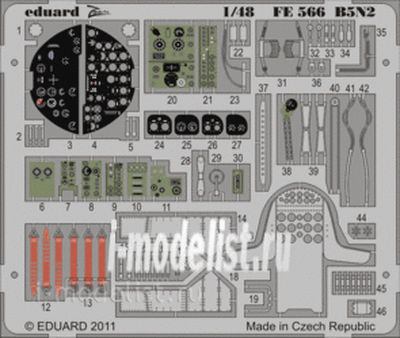 FE566 Edward 1/48 Color photo-etching for B5N2 S. A.