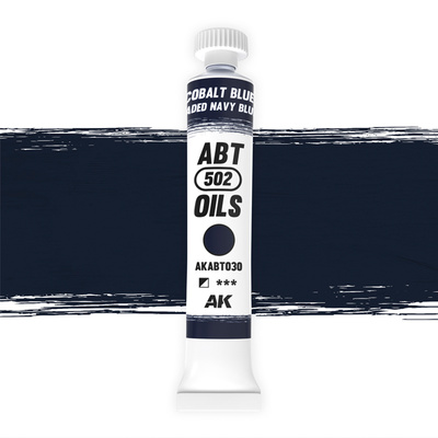 Abt030 Abteilung 502 Oil paint Dark blue(Navy) faded