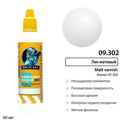 09.302 Jim Scale Лак матовый