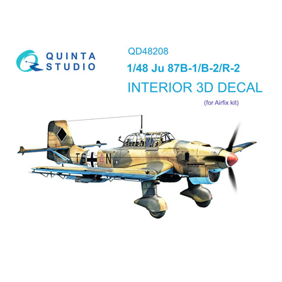 QD48208 Quinta Studio 1/48 3D Декаль интерьера кабины Ju 87B-1/B-2/R-2 (Airfix)
