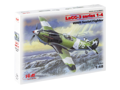 48091 ICM 1/48 Советский истребитель 2МВ ЛаГГ-3 1-4 серии