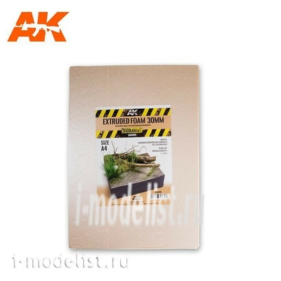AK8099 AK Interactive Экструдированный пенополистирол 30 мм, размер А4