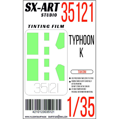 35121 SX-Art 1/35 Тонировочная плёнка Typhoon-K (Takom)