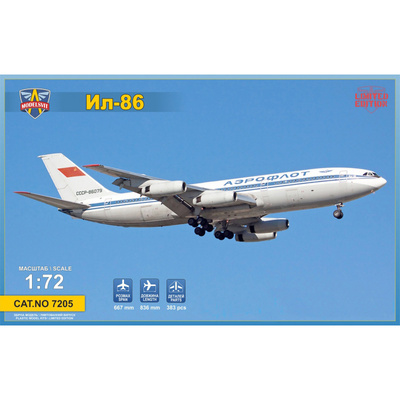 7205 ModelSvit 1/72 Пассажирский лайнер Ил-86 (ограниченная серия)