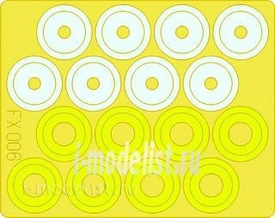 FX006 Eduard 1/48 Маска  для Hetzer wheel mask