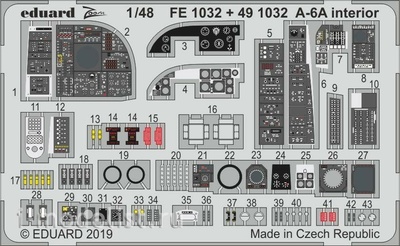 491032 Eduard 1/48 Фототравление для A-6A интерьер