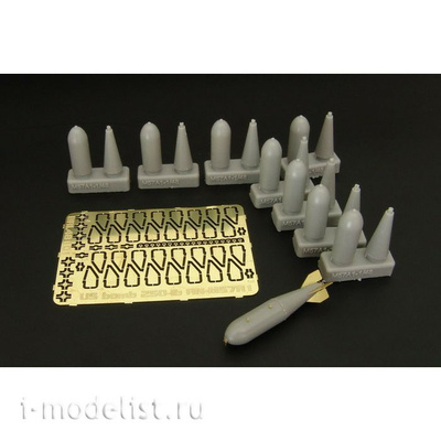 BRL48101 Brengun 1/48 Американская 250-фунтовая бомба АН-М57А1 (8 шт)