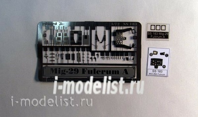 Mm72003 World of models 1/72 photo Etching for MiG-29