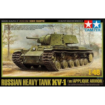 32545 Tamiya 1/48 Советский тяжёлый танк КВ-1 с броневми экранами