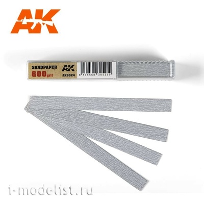 AK9024 AK Interactive Комплект наждачных полос на сухой основе(gr600)