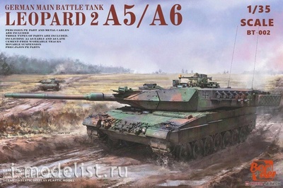 BT-002-1 Border Model 1/35 Танк Leopard 2A5/A6 (С фигурами солдатов)