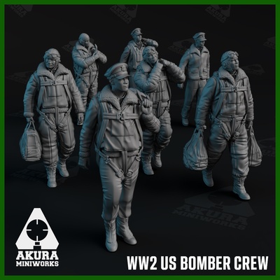 47026 SX-Art 1/48 Экипаж бомбардировщика США периода Второй мировой войны (7 фигур)