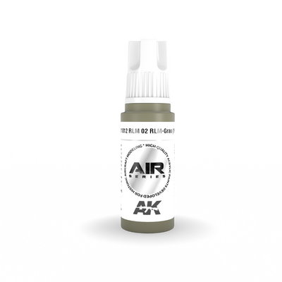 AK11812 AK Interactive Краска акриловая AIR, RLM 02 RLM-GRAU (1941)