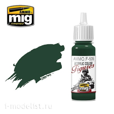 AMMOF535 Ammo Mig Краска акриловая Итальянский зелёный камуфляж / ITALIAN GREEN CAMO