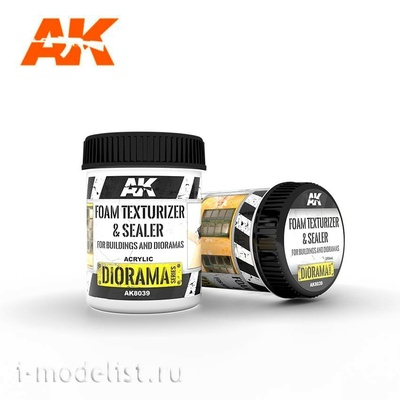 AK8039 AK Interactive FOAM Текстуризатор и герметик для зданий и диорам, 250 мл
