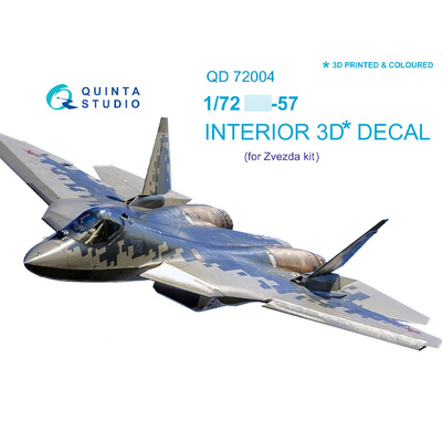 QD72004b Quinta Studio 1/72 3D Декаль интерьера кабины С-57 (для модели Звезда 7319)