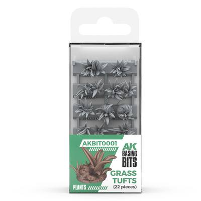 AKBIT0001 AK Interactive 3D-печать BASING BITS Пучки травы / Grass Tufts