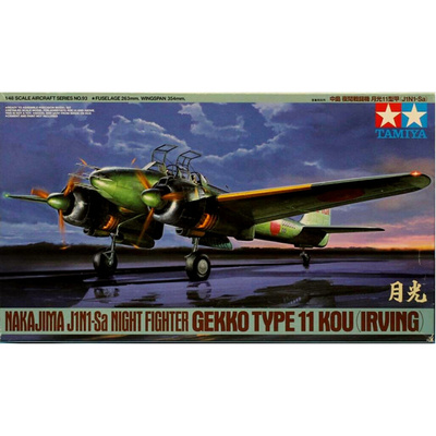 61093 Tamiya 1/48 Японский истребитель Nakajima J1N1-Sa Night Fighter Gekko Type 11 Kou (Irving)