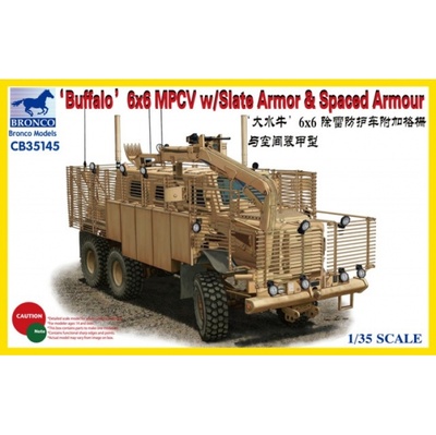 CB35145 Bronco 1/35 Бронеавтомобиль Buffalo 6x6 MPCV w/Slat Armor & Spaced Armor Version