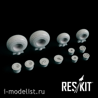 RS48-0041 RESKIT 1/48 Смоляные колеса для вертолёта 