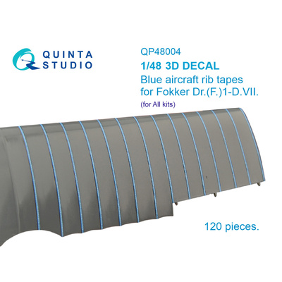 QP48004 Quinta Studio 1/48 Голубые киперные ленты Fokker Dr.(F)I-D.VII