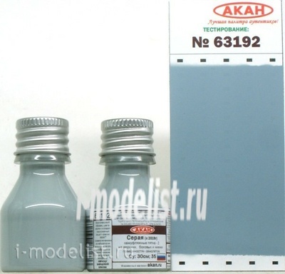 63192 akan Acrylic paint Gray Camouflage spots-2 on the upper, side and lower surfaces of C aircraft: 30cm; 35