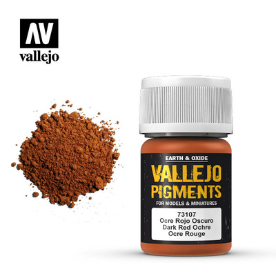 73107  Vallejo Пигмент худ. Охра красная темная/DARK RED OCRE